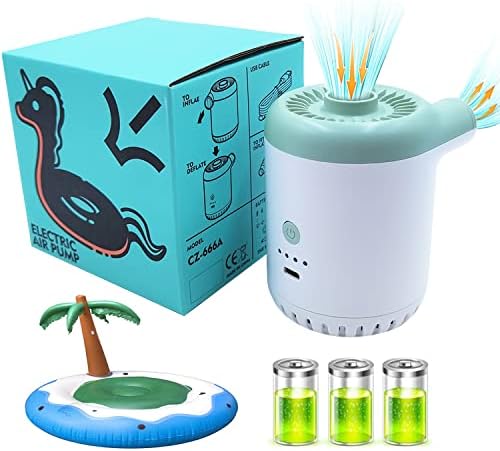  Lectric Air Pump, Portable Air Mattress Pump, Two-Way Universal Inflator Electric Pump For Inflatables Pool, Airbeds, Etc