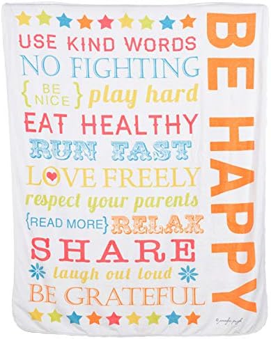  Premium Flannel Blanket - Inspirational Gift For Friends, Family - Birthday, Get Well - Comforting Super Soft Flannel Blanket (50x60 Inch) - Art By Jennifer Pugh (Life Lessons From A Unicorn)
