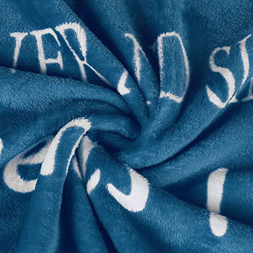  Best Friend Birthday Gifts For Women Unique Female Friendship Gifts For Bestie Fleece Throw Blanket 50"x60" (Seablue)