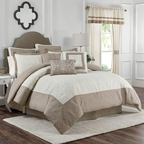  Bensonhurst Modern Farmhouse Medallion Quilt Bedding Bedspread, California King, Ivory