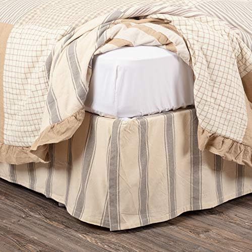 VHC Brands Boho & Eclectic Farmhouse Bedding-Grace White Sham, King (40488)