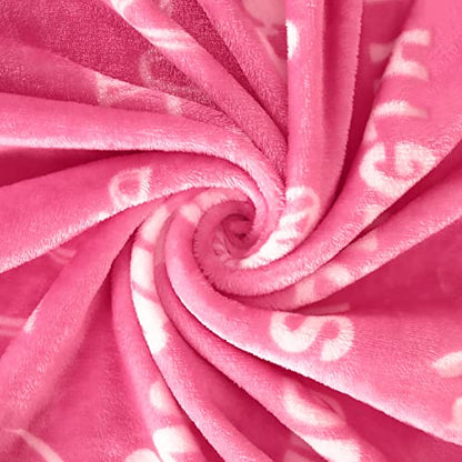 Breast Cancer Gifts For Women Fleece Healing Thoughts Blanket Super Soft & Warm Get Well Breast Cancer Blanket Sympathy Gift With Inspirational Positive Energy (50"x60", Pink)