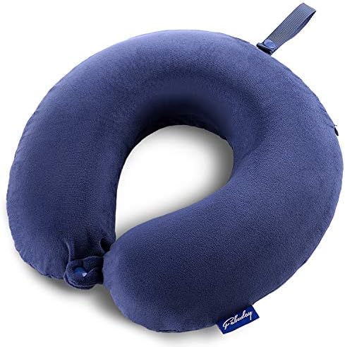  Travel Pillow Memory Foam For Airplanes - Neck Pillow For Traveling, Car, Home, Flight Pillow For Sleeping With Attachable Snap Strap Soft Washable Cover, Provide Head Neck Support Rest, Dark Gray
