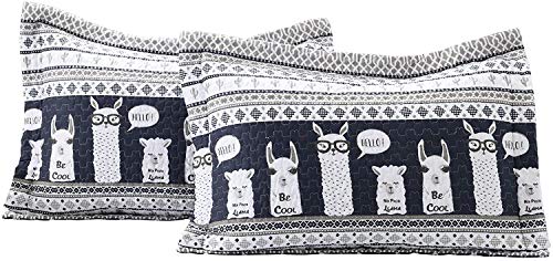  Lush Decor Navy Llama Striped 6-Piece Daybed Cover Bed Set