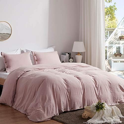  Queen Size Duvet Cover Set With Buttons Closure Olive Green, 3 Pieces Solid Color Ultra Soft Skin-Friendly Comforter Cover Set (1 Duvet Cover +2 Pillowcases)