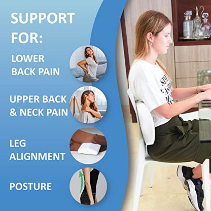  Cooling Lumbar Pillow For Sleeping | Adjustable Height Memory Foam Lumbar Support Pillow For Bed, Lower Back Sleeping Pillow, Bed Lumbar Support Pillow For Sleeping, Lower Back Pillow For Sleeping
