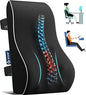  Lumbar Support Pillow For Office Chair Back Support Pillow For Car, Computer, Gaming Chair, Recliner Memory Foam Back Cushion For Back Pain Relief Improve Posture, Mesh Cover Double Adjustable Straps