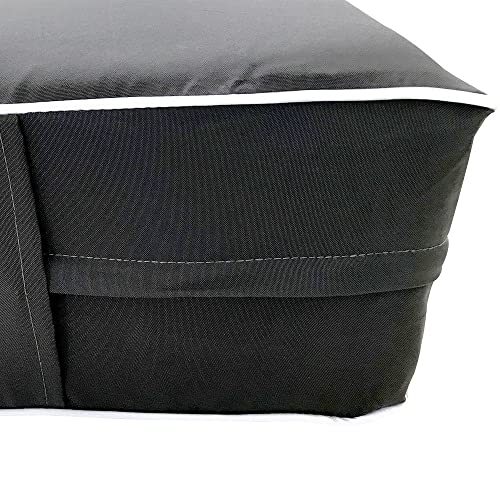  DBM IMPORTS *Cover ONLY*-Style 5 Outdoor Daybed Mattress Bolster Pillow Slipcovers Contrast Pipe Trim Full Size - AD003