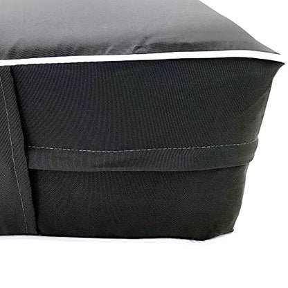  DBM IMPORTS *Cover ONLY*-Style 5 Outdoor Daybed Mattress Bolster Pillow Slipcovers Contrast Pipe Trim Full Size - AD003