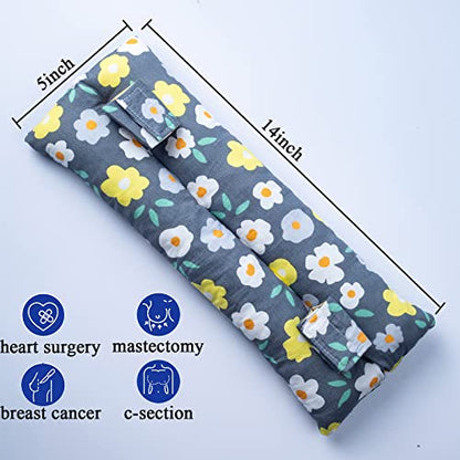  Cococar Mastectomy Recovery Pillow, Post Surgery Seat Belt Pillow For Post Breast Cancer Surgery Or Open Heart Surgery, Soft Lumpectomy Pillow, Chemo Port Pillow, Hysterectomy Recovery Pillow