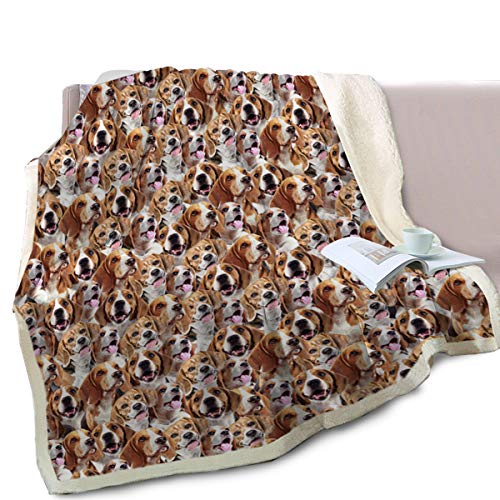  Beagle Blankets And Throws Fuzzy Dog Blanket Kids Beagle Hound Fleece Blanket Cute Puppy Fuzzy Blanket Beagle Mom Blanket Beagle Gifts For Beagle Lovers Adults Women Men (50 X 60 Inches)