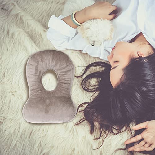  Ciieeo Ear Pillow With Ear Hole For Sleeping With Sore Ear Pain Donut Pillow Adjustable Memory Foam Pillow With Holes For CNH Pain Ear Piercing Protection Support Earplugs For Sleep