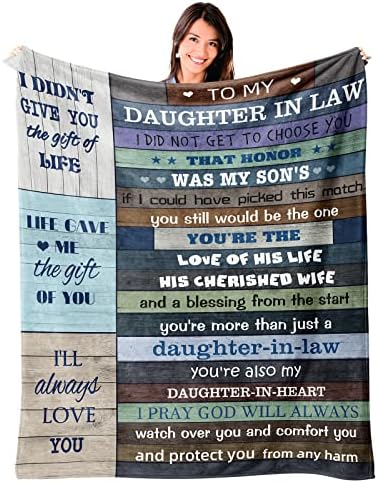  To My Daughter Blanket Gifts From Mom Dad, Valentine's Day Birthday Gifts For Daughter Gifts For Graduation Wedding Christmas Flannel Fleece Warm Cozy Lightweight Throw Blankets For Bed Sofa 50"x60"