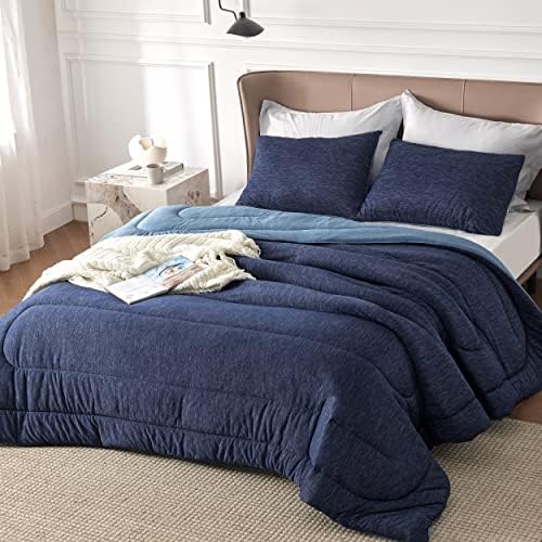  Bedsure Queen Comforter Set - Grey Comforter Queen Size, Soft Bedding For All Season, 3 Pieces Cationic Dyeing Bedding Set With 1 Comforter And 2 Pillow Shams