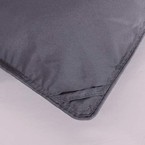  Royal Hotel Plush Down Alternative Comforter Queen - Gray Duvet Insert With Corner Tabs - All-Season Hypoallergenic Comforter Reversible - 100% Plush Down Alternative Fill - Oversized Queen, Gray