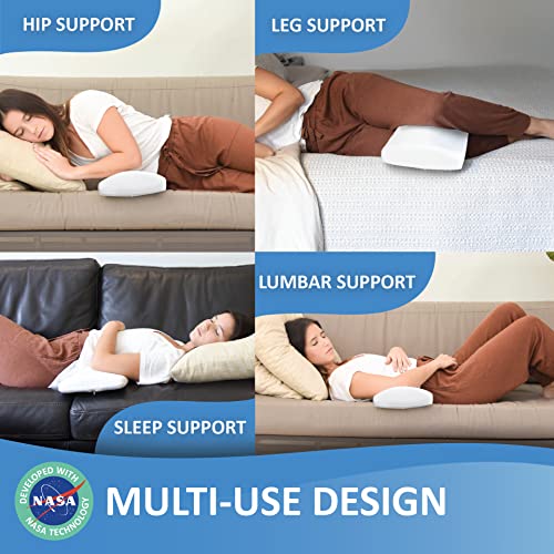  Cooling Lumbar Pillow For Sleeping | Adjustable Height Memory Foam Lumbar Support Pillow For Bed, Lower Back Sleeping Pillow, Bed Lumbar Support Pillow For Sleeping, Lower Back Pillow For Sleeping
