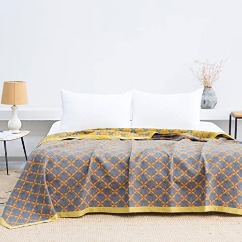  Queen Blanket For Summer Tencel Cotton Lyocell Quilted Blanket 90x90 Lightweight Bedspread Soft Breathable Blanket Teal