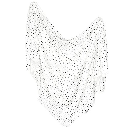  Copper Pearl Large Premium Knit Baby Swaddle Receiving Blanket Black And White Polkadots Willow