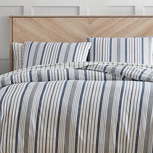 - King Duvet Cover Set, Cotton Sateen Bedding With Matching Shams, Elegant Home Decor (Conrad Grey, King)