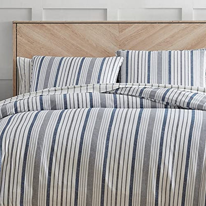  - King Duvet Cover Set, Cotton Sateen Bedding With Matching Shams, Elegant Home Decor (Conrad Grey, King)