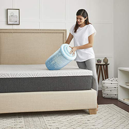  Ealy 2" SealyChill Gel Memory Foam Mattress Topper, King, White