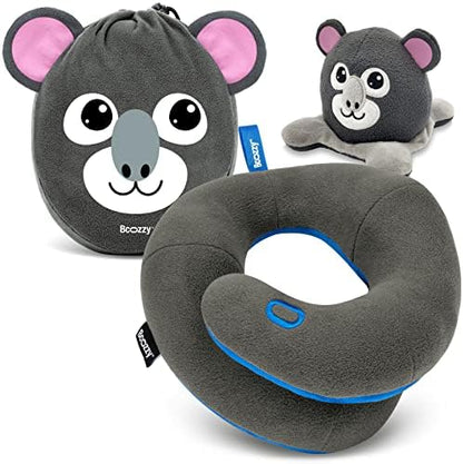  BCOZZY Kids Travel Neck Pillow, Supports The Neck, Head & Chin, Stops The Head From Falling Forward, For Kids Who Fall Asleep In The Car Seat & Plane, For Kids 3-7 Y/O, Navy