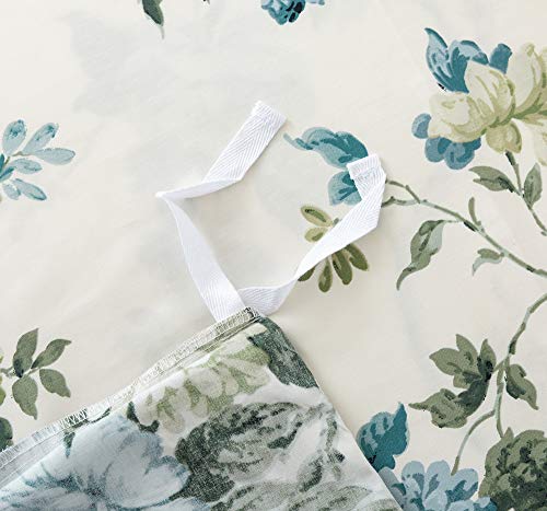  Exotic Modern Floral Print Bedding Birds Flowers Dusty Grey Design 100% Cotton Duvet Cover 3pc Set Hibiscus Blossom Branches In Muted Gray Blue (King, Egret White)