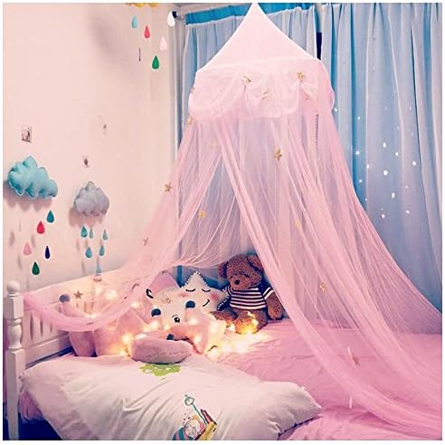  Mosquito Net Bed Canopy Curtains Princess Butterfly Reading Canopies For Girls Kids Single Twin Full Queen Size Beds, Pink And Purple
