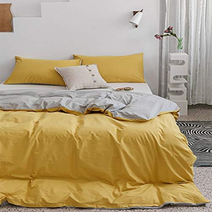  ECOCOTT Duvet Cover Queen, 100% Natural Cotton 1 Duvet Cover +2 Pillowcases Bedding Set,Navy And Cosmic Constellation Reversible Printed Pattern Soft Cozy Breathable And Durable Duvet Cover Set
