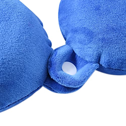  CHDN Travel Pillow Cute Comfortable&Washable Neck Pillow For Airplane Travel Office(Drak Blue)