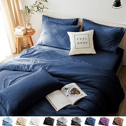  LBRO2M Bed Sheets Set Full Size 6 Piece 16 Inches Deep Pocket 1800 Thread Count 100% Microfiber Sheet,Bedding Super Soft Comfortable, Cool Warm,（Grey）