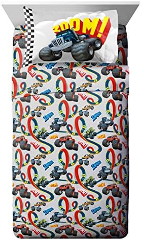  Nickelodeon Blaze Fast Track 3 Piece Twin Sheet Set, 39" X 75"
