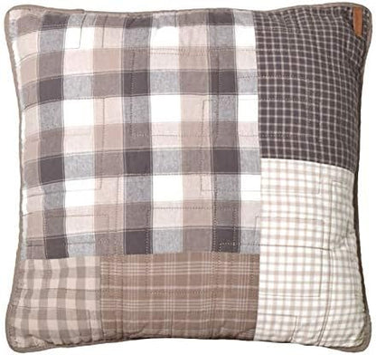 Throw Pillow - Smoky Cobblestone Contemporary Decorative Throw Pillow With Patchwork Pattern - Square