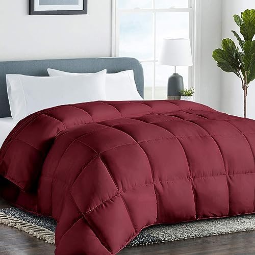  COHOME Twin XL 2100 Series Cooling Down Alternative Comforter - Quilted Duvet Insert With Corner Tabs All-Season - Soft Luxury Hotel Comforter - Reversible - Machine Washable - White