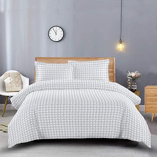  Heavy Soft 100% Cotton Flannel Duvet Covers, 3 Pieces Duvet Cover Set, Button Closer, Thick, Heavy And Ultra Soft Cotton Flannel, White, King/California-King