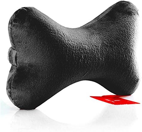  Bookishbunny Dog Bone Shaped Travel Neck Pillows Memory Foam Car Bus Truck Driving Comfort Head Rest Support (Gray)
