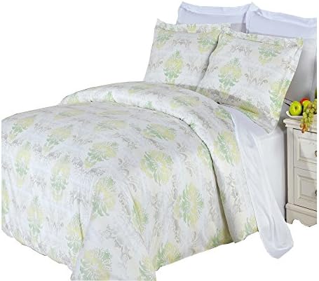  Luxury 3PC Safari King/Cal King Duvet Cover Set 100Percent Cotton 300 Thread Count