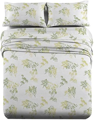  Heavyweight Flannel, 100-Percent Cotton Twin Extra Long XL 3PC Bed Sheets Set, Polka Dots Print, 170 GSM
