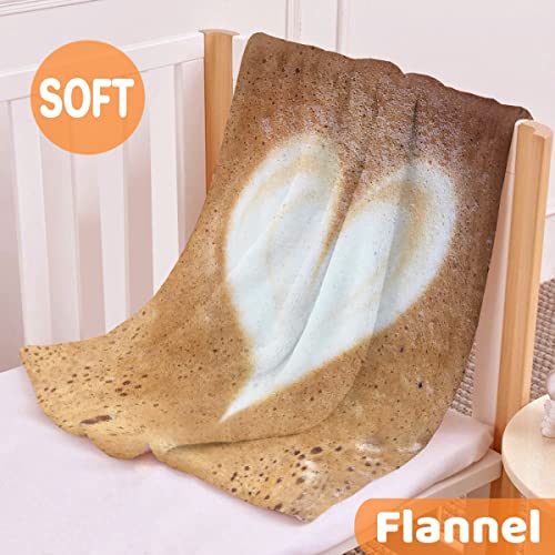  Coffee Blanket Fleece Lightweight Throws Gift For Birthday Christmas Soft Flannel Blankets For All Season Bed Sofa King-90"x120"