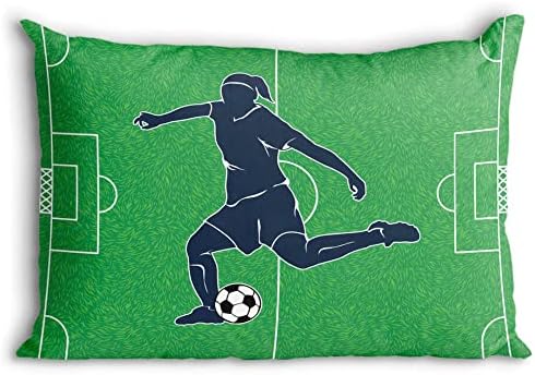  Eat. Sleep. Soccer. Pillowcase | Soccer Pillowcase Home Decor | Green