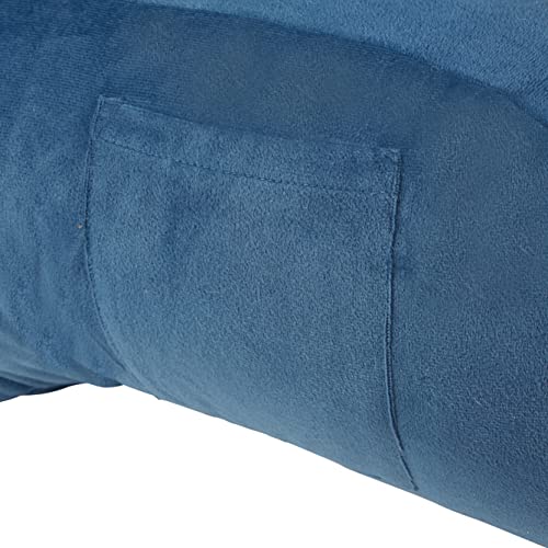  Klear Vu Velour Neck Back Lumbar Support Pillow, Navy One Size