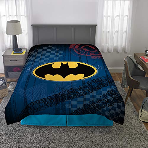  Kids Bedding Super Soft Reversible Comforter, Twin/Full, Batman