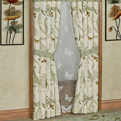  Of Class Butterfly Eden Embroidered Butterfly Kisses On Moss Green Rectangle Pillow 14 X 20 Inches