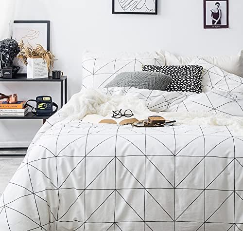  SUSYBAO Gray Botanical Duvet Cover King 100% Cotton Tropical Plant Duvet Cover 3 Pieces Set 1 Banana Leaves Patterned Duvet Cover With Zipper Ties 2 Pillowcases Luxury Soft Grey Leaf Bedding Set