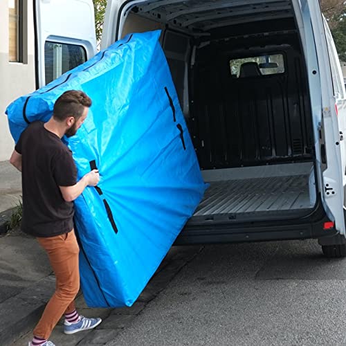  Mattress Storage Bag, Heavy-Duty Waterproof With 8 Handles Mattress Cover For Moving, Strong Zipper, Reusable, Ultra-Thick Mattress Protector (Queen)