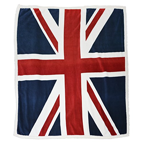  Brandream Super Soft Fleece Blanket British Flag Throw Blankets Teens Boys Adults Cuddling Blankets 51 X63