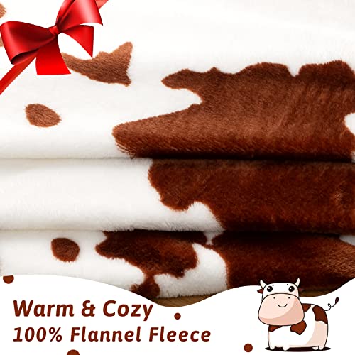  Cow Blanket, 50"x60" Super Soft Flannel Cow Throw Blanket For Kids Adults, Suitable For Room Decor, Lightweight Travel Blanket, Cozy Plush Can Keep You Warm All The Time.