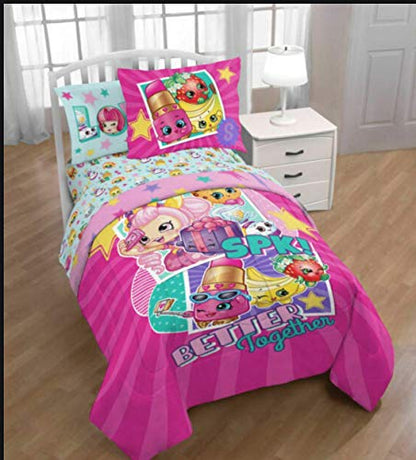  Franco Manufacturing Shopkins 'Better Together' 2 Piece Twin/Full Comforter And Sham Set #412395701