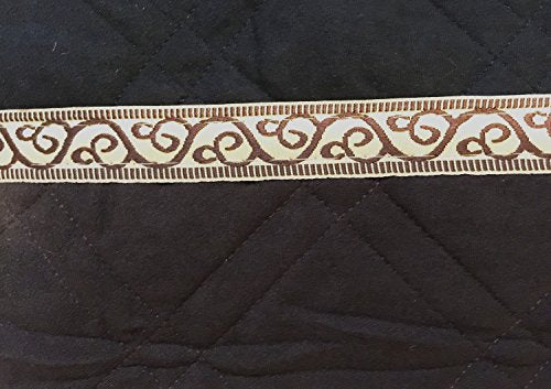  OctoRose Quilted Micro Suede Bed Runner Scarf Protector Slipcover Pad For Pets V2 (26x96, Brown)