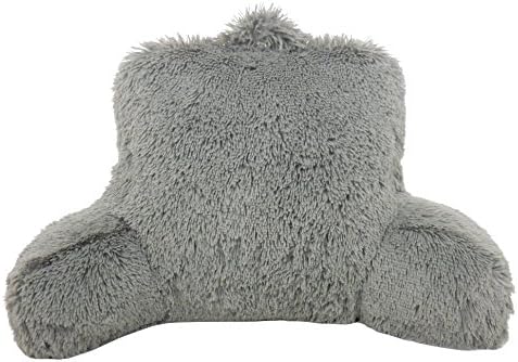  Shaggy Fur Bedrest Lounger, Charcoal